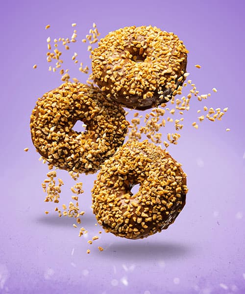 Imagen del Platillo: Paquete de 3 donas con Vainilla y Chocolate 